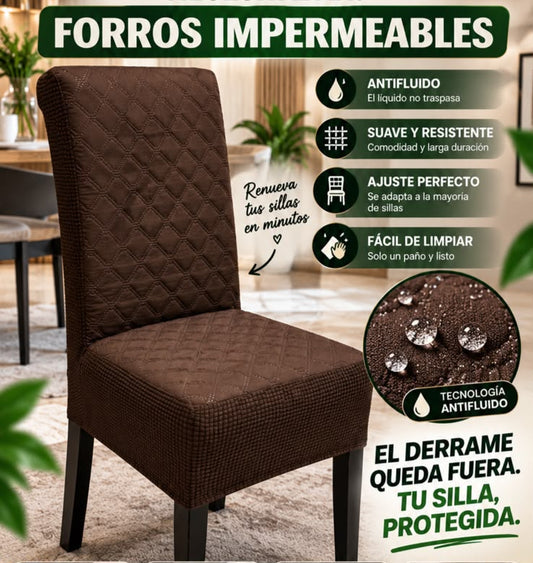 forros impermeables de sillas